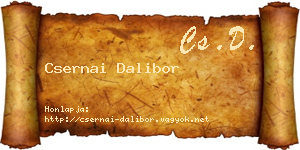 Csernai Dalibor névjegykártya